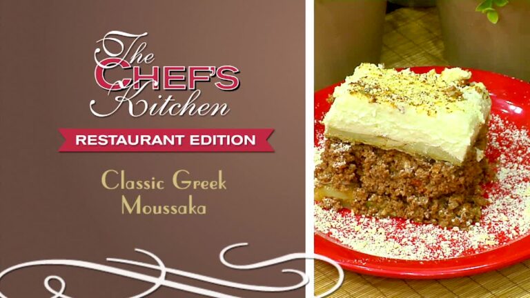 The Chef’s Kitchen Classic Greek Moussaka!